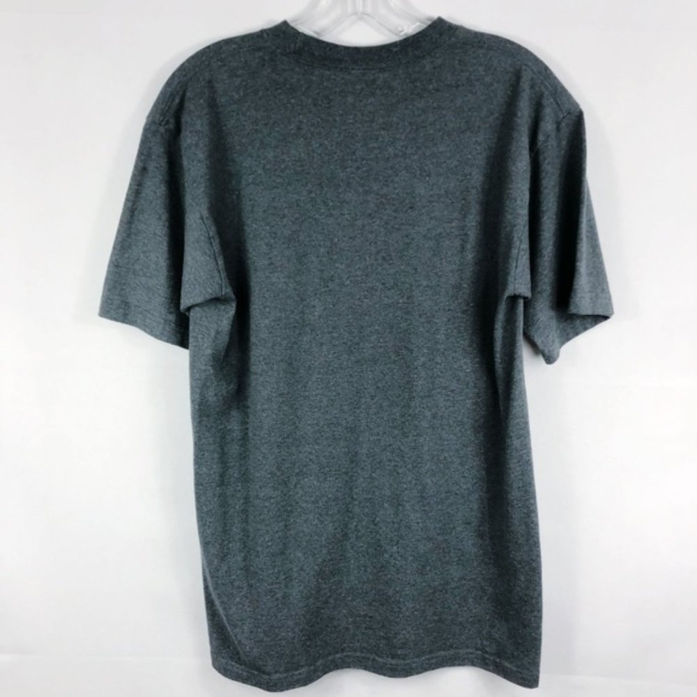 SOLD The North Face Gray Blue Logo Spell Out Shirt - Picture 5 of 6